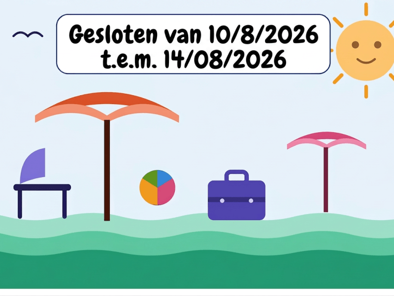 vakantie zomer 2026 –&nbsp;openingstijden